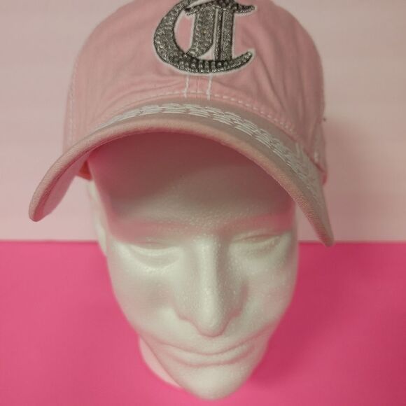 LADIE'S BLING CAP WITH CHROME LETTER "C" - Picture 2 of 7